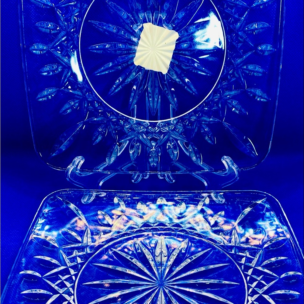 Waterford 8” crystal plates